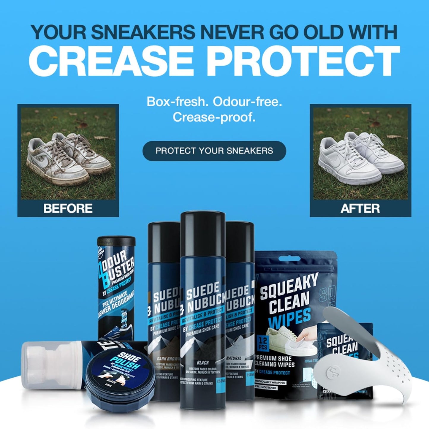 Odour Buster Shoe Deodoriser Spray - Eliminates Trainer & Shoe Odours - Perfect for Football Boots & Smelly Shoes - anti Odour Freshener