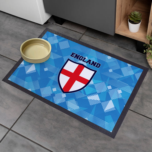 England 1990 3RD Shirt - Retro Door Mat - 60cm x 40cm
