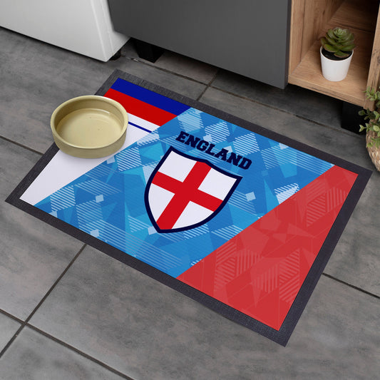 England Patchwork - Retro Door Mat - 60cm x 40cm