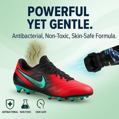 Odour Buster Shoe Deodoriser Spray - Eliminates Trainer & Shoe Odours - Perfect for Football Boots & Smelly Shoes - anti Odour Freshener