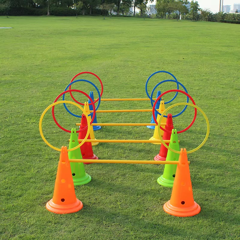 5Pcs Durable Agility Training Rings Portable Football Soccer Speed Agility Training Rings Sport Futbol Training Equipment