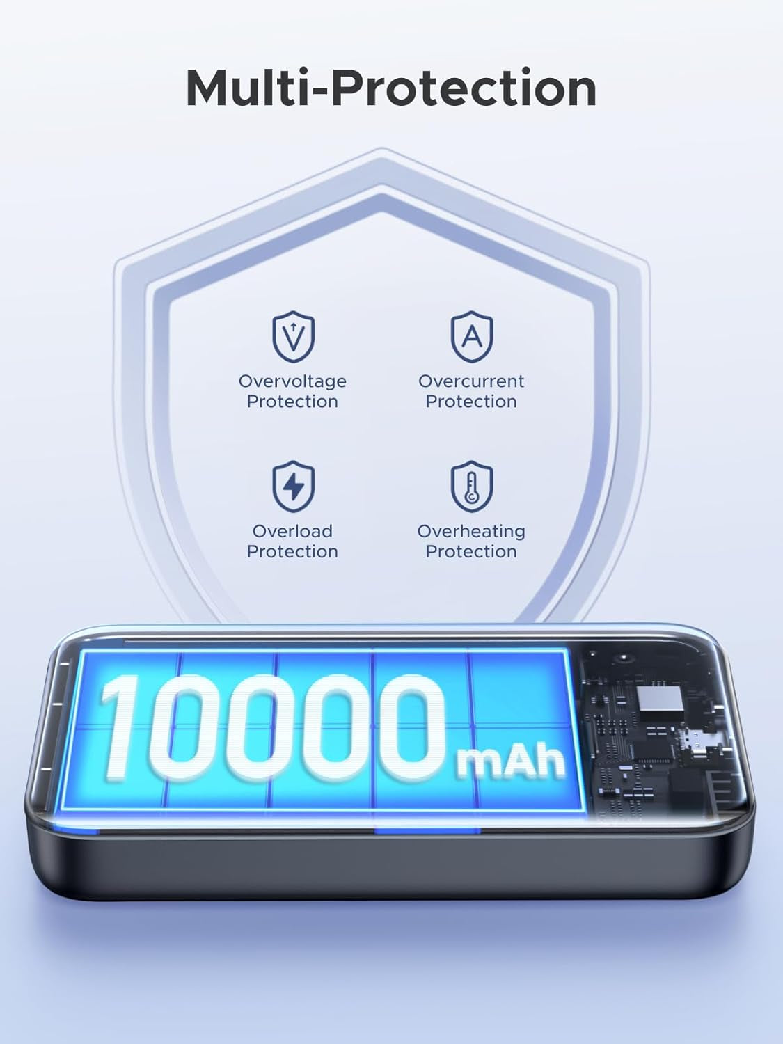 Nexode Magnetic Wireless Power Bank Fast Charging, 10000Mah Magsafe-Compatible Portable Charger PD 20W USB-C Battery Pack Compatible with Iphone Air/17/16/15/14/13/12 Plus/Pro/Pro Max/Mini