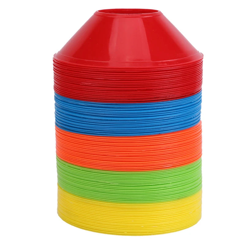 10Pcs Cone Set Football Training Equipment for Kid Pro Disc Cones Agility Exercise Obstacles Avoiding Sport Training Accessories