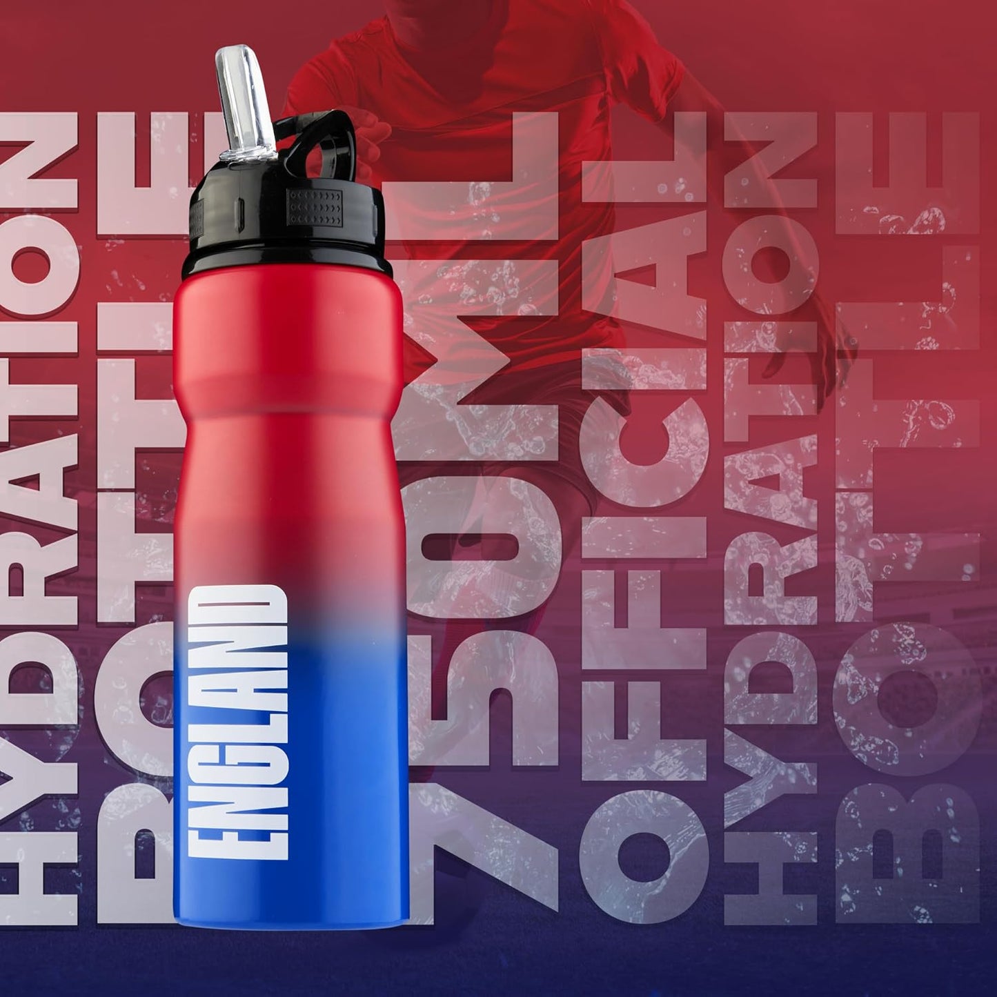Water Bottle with Straw - Metal Water Bottle for Football Fans Sports Work School Gym Football Gifts for Him