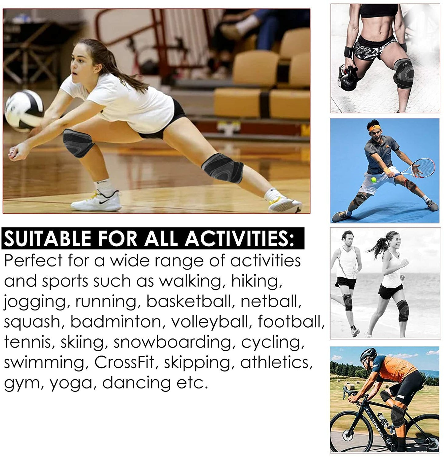 XN8 Knee Brace Support Strap Compression Sleeve Running Sport Protector Ligament