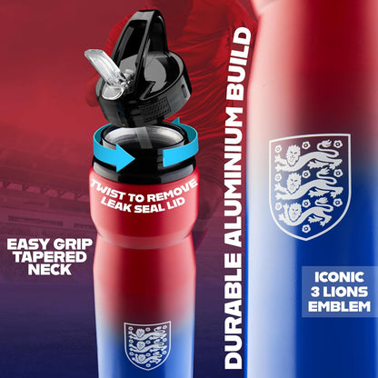 Water Bottle with Straw - Metal Water Bottle for Football Fans Sports Work School Gym Football Gifts for Him