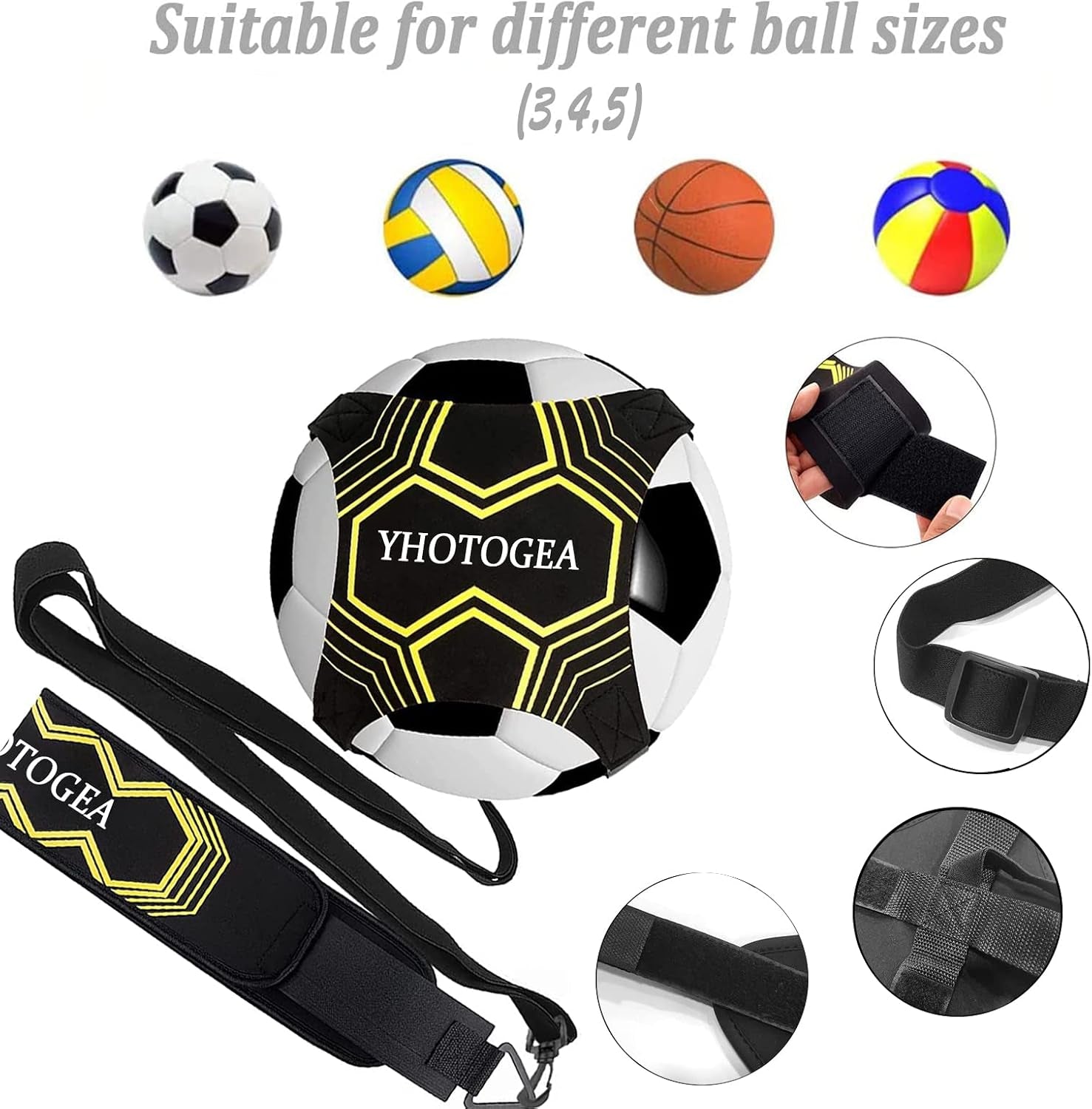 Football Training Equipment for Kids, Speed Agility Training Set, Agility Ladder 12 Rung 6M, Football Kick Trainer, 12 Disc Cones, Skipping Rope, Football Training Kit for Soccer Training