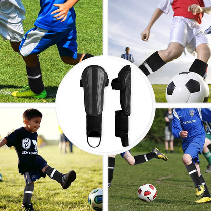 Kids Football Socks and Kids Shin Pads Aged 5-12, Shin Pads Boys Girls Football Socks Cushioned Knee High Breathable Soccer Sock for Junior