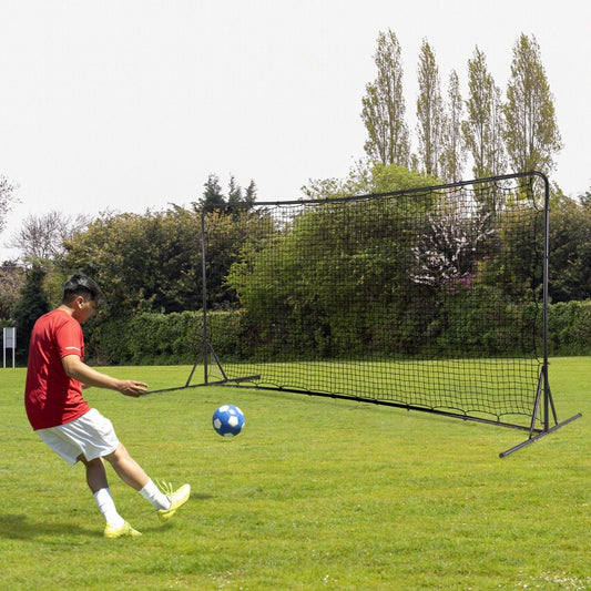 Portable Soccer Rebounder Net with Carry Bag, Sturdy Metal Frame
