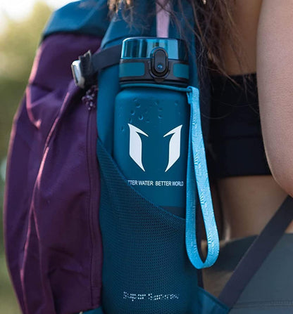 Sports Water Bottle - 350Ml & 500Ml & 750Ml & 1000Ml - Non-Toxic BPA Free & Eco-Friendly Tritan Co-Polyester Plastic - for Running, Gym, Yoga, Outdoors and Camping