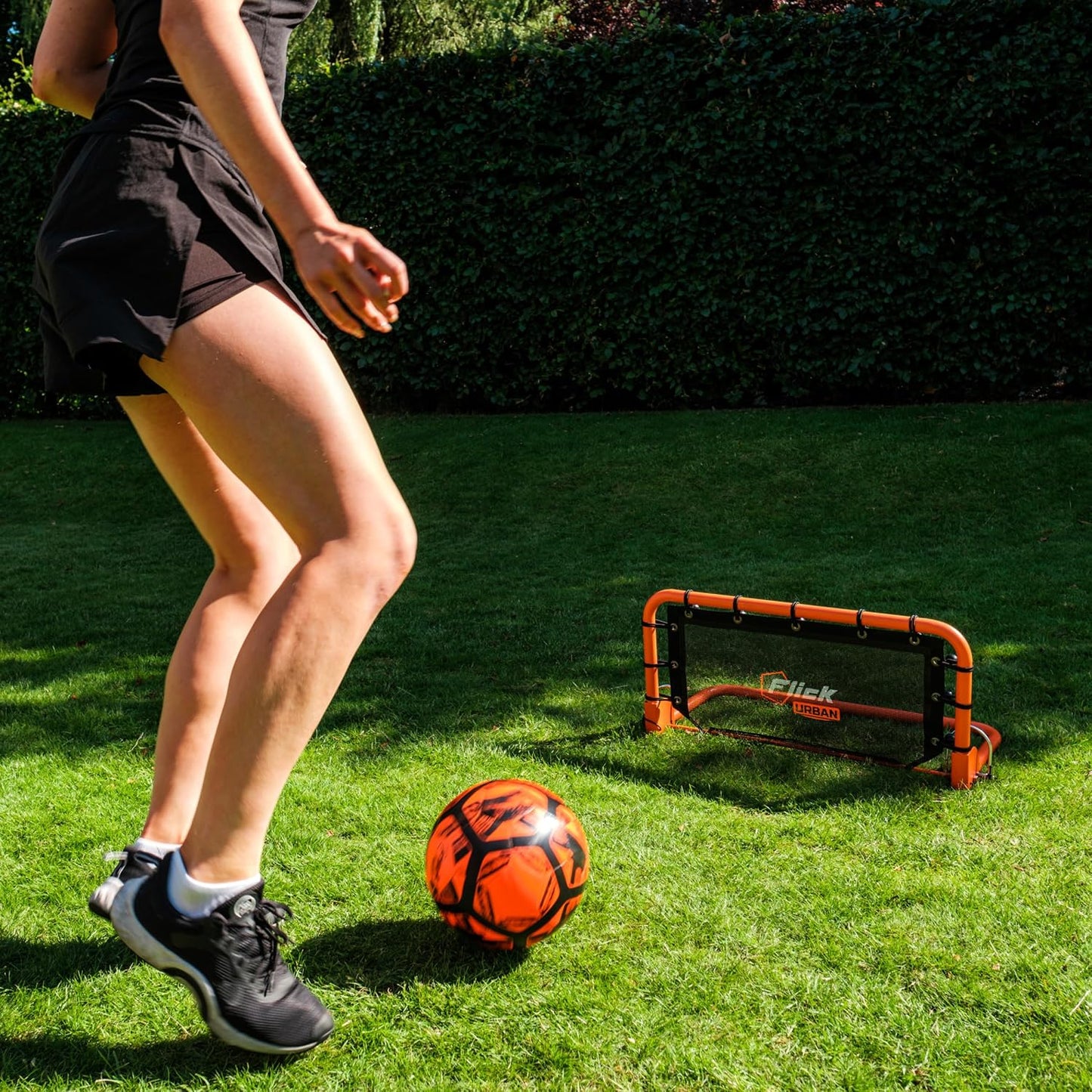 FLICK Urban Mini Wall Football Rebounder - Portable Football Rebounder Net - Soccer Training Equipment Designed to Improve Your Football Training with Multi-Sport Functionality - 66Cm X 31Cm
