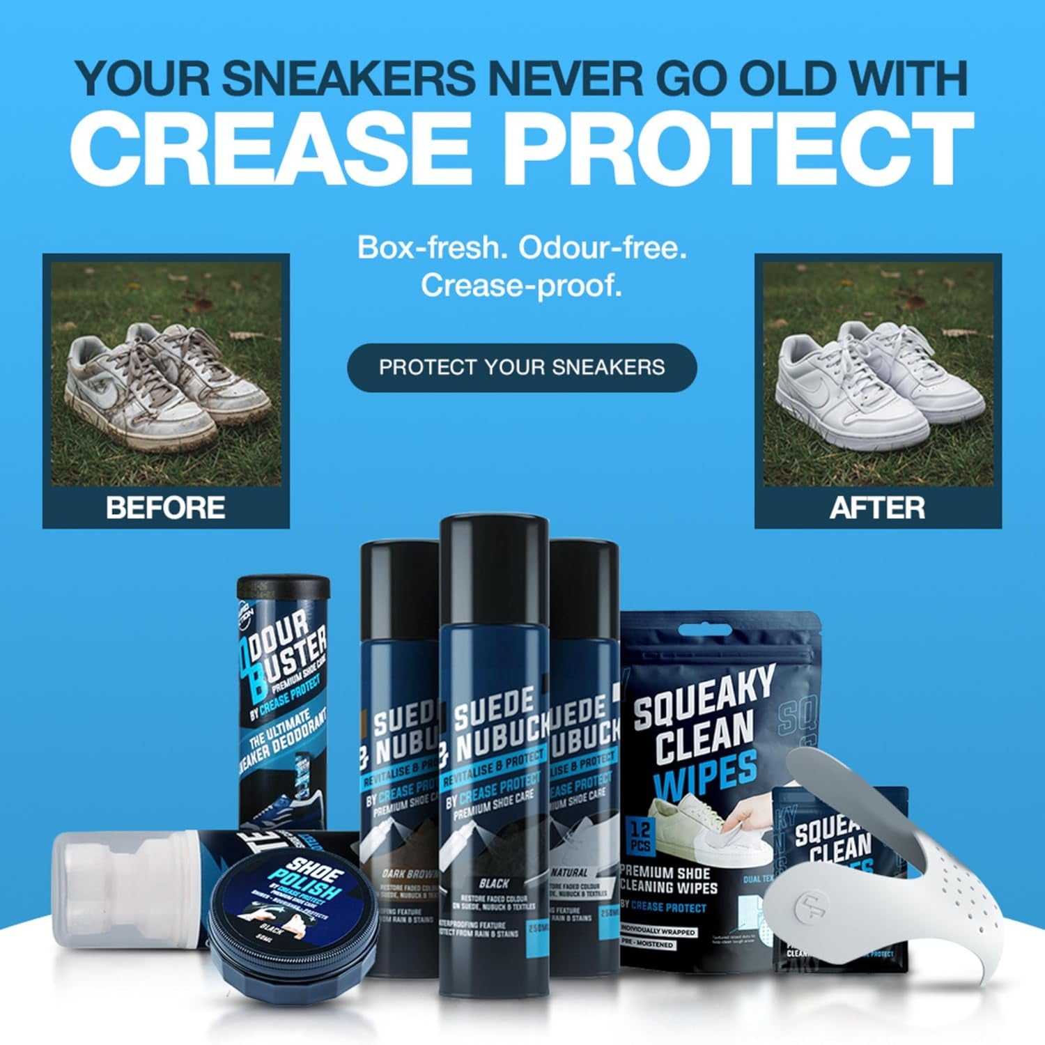 Odour Buster Shoe Deodoriser Spray - Eliminates Trainer & Shoe Odours - Perfect for Football Boots & Smelly Shoes - anti Odour Freshener