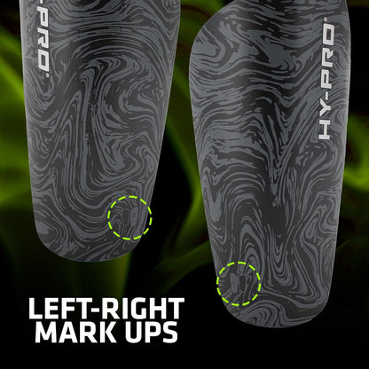 Shin Pads with Football Socks - Breathable & Secured Elastic Shin Pad Socks for Players, No-Strap Design for Secure Protection