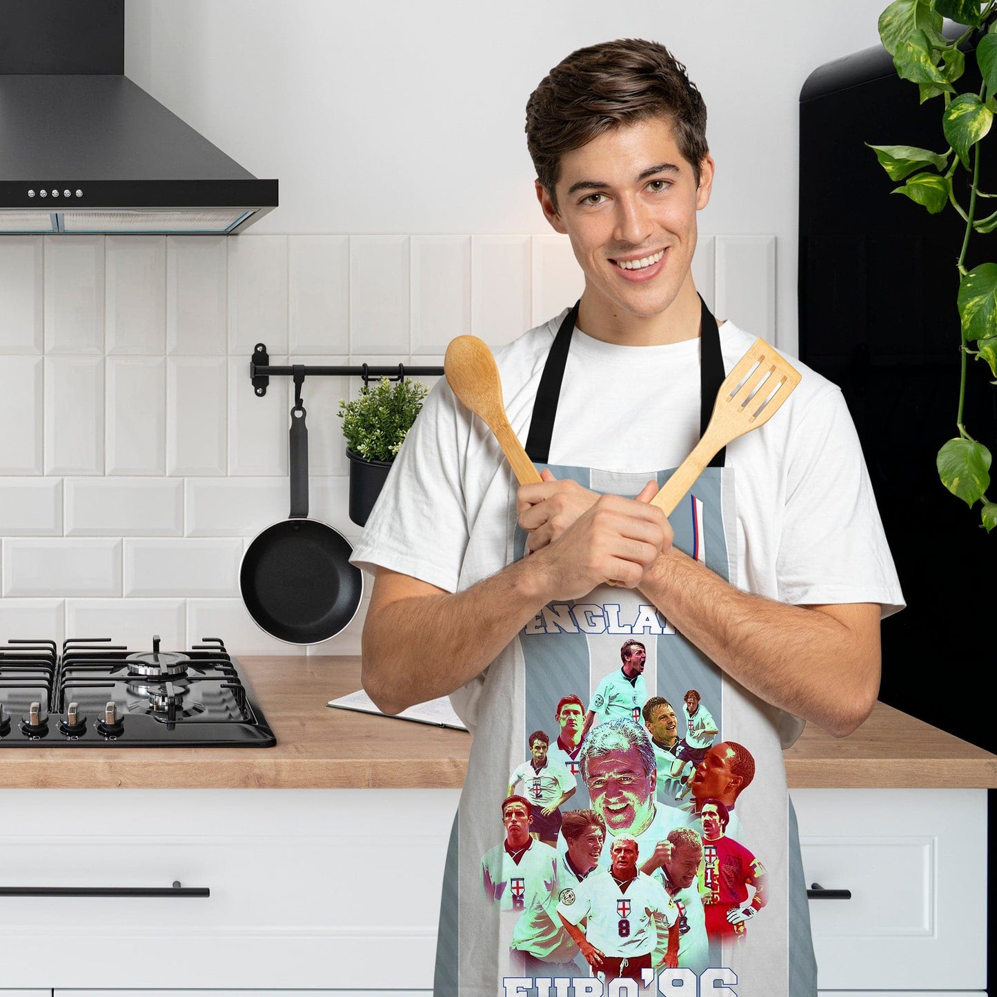 Football Art England Euro 1996 - Adult Apron