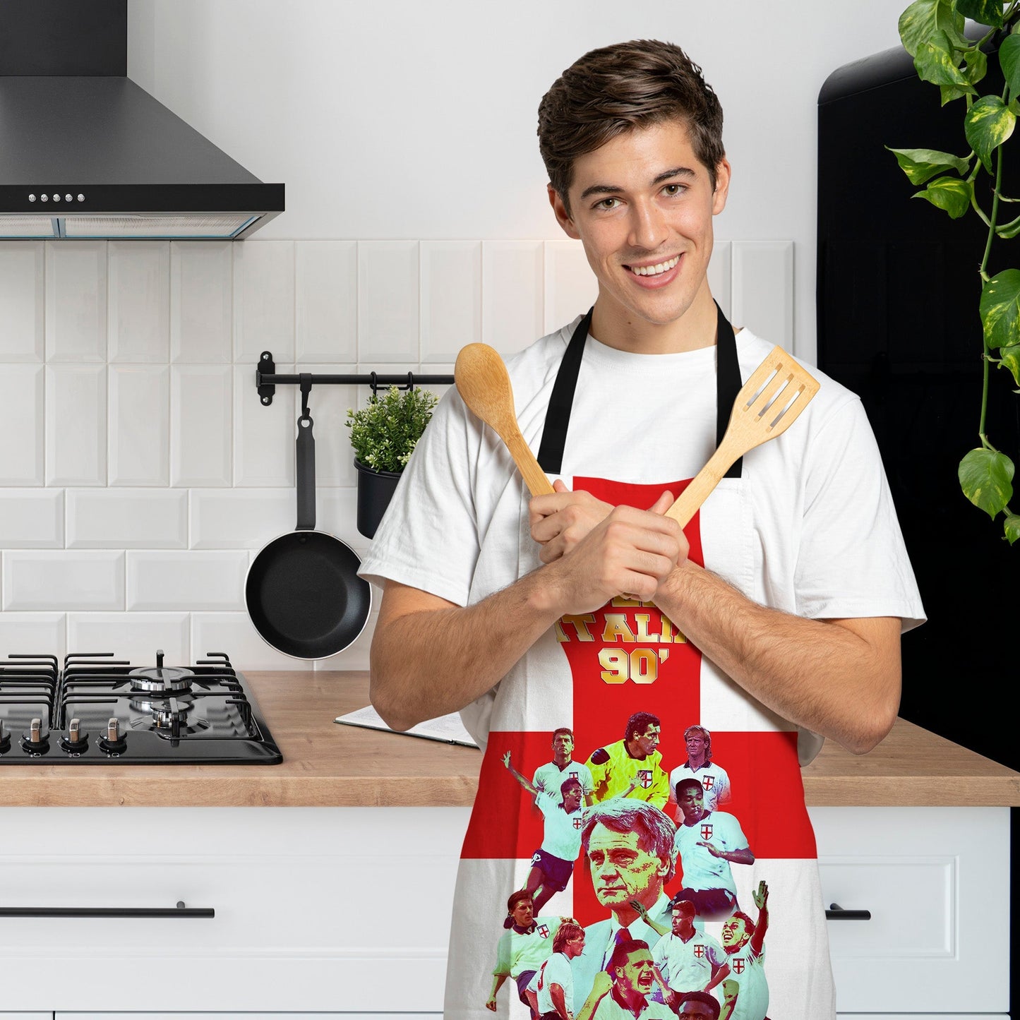 Football Art England Italia 90 - Adult Apron