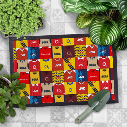 The Gooners Kit Montage - Retro Door Mat - 60cm x 40cm