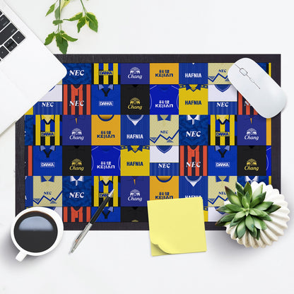 Merseyside Blues Kit Montage - Retro Door Mat - 60cm x 40cm