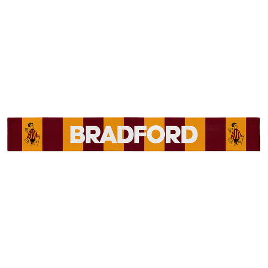 Bradford - City Gent - Knitted Eyelet Football Scarf