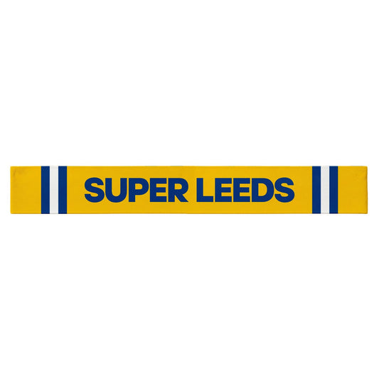 Leeds - Knitted Eyelet Football Scarf