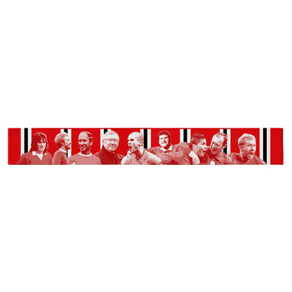 Manchester Red - Knitted Eyelet Football Scarf