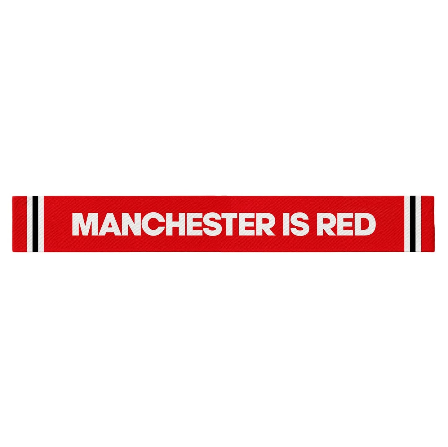 Manchester Red - Knitted Eyelet Football Scarf