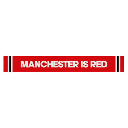 Manchester Red - Knitted Eyelet Football Scarf