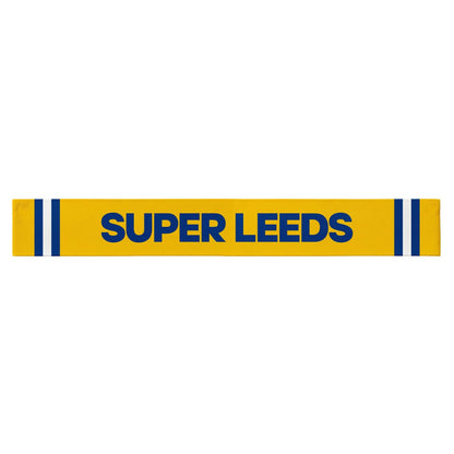 Super Leeds - Knitted Eyelet Football Scarf