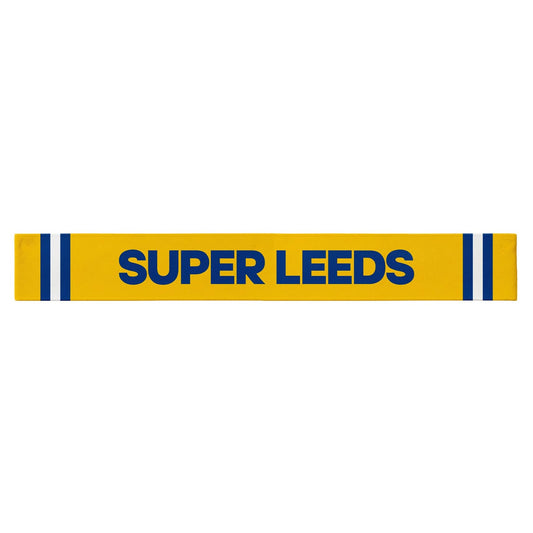 Super Leeds - Knitted Eyelet Football Scarf