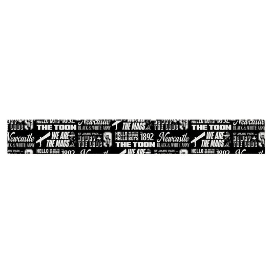 Newcastle Word Montage - Knitted Eyelet Football Scarf