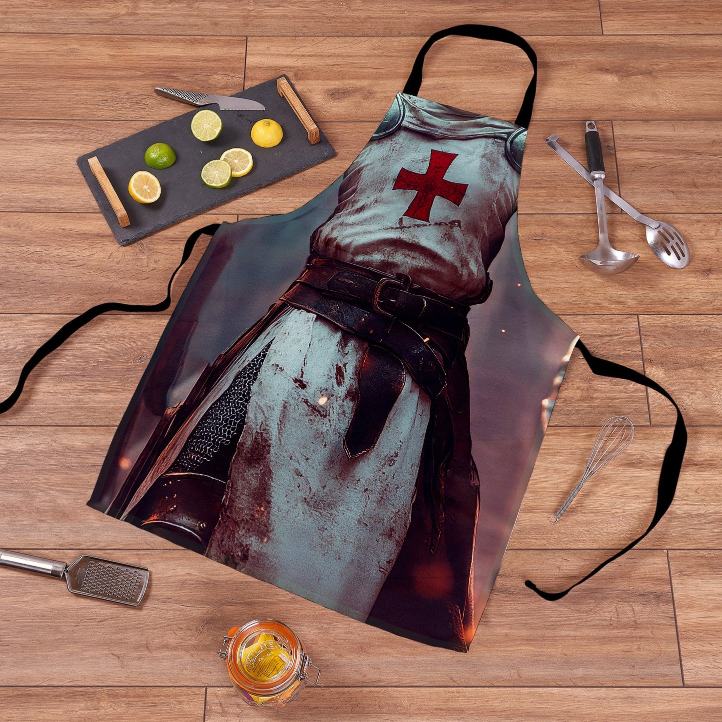Knights Templar - Novelty - Water-Resistant Adults Apron