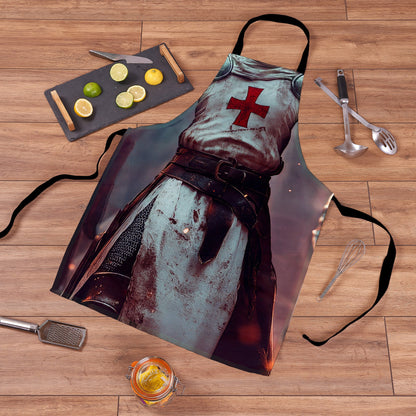 Knights Templar - Novelty - Water-Resistant Adults Apron