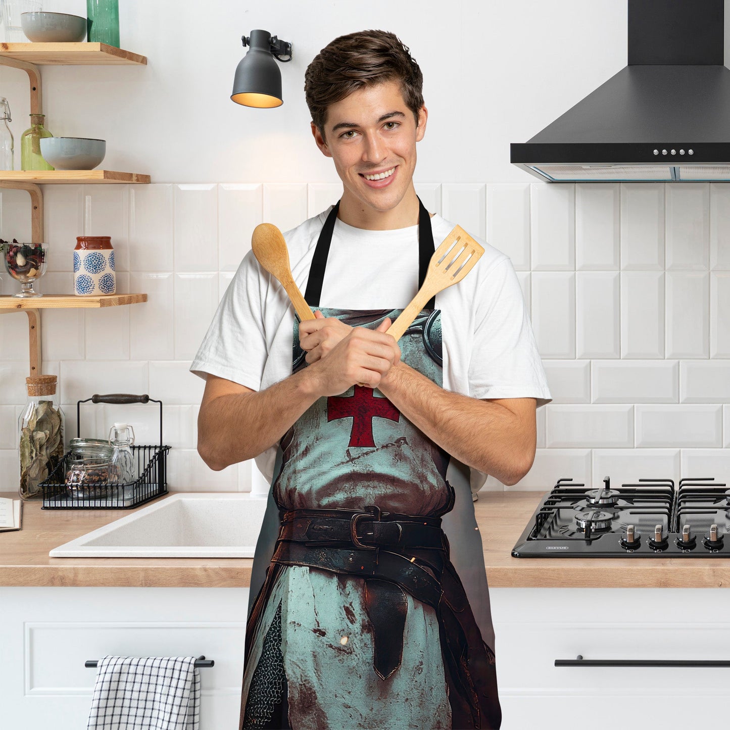 Knights Templar - Novelty - Water-Resistant Adults Apron