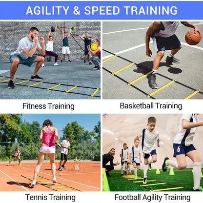 Agility Ladders Nylon Straps For Speed Training And Sports Flexibility