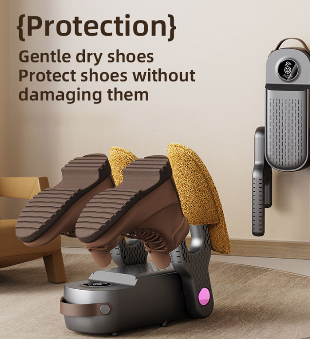 Electric Shoe Dryer Machine with Timer for Boots Portable Foldable Deodorizer Sterilization