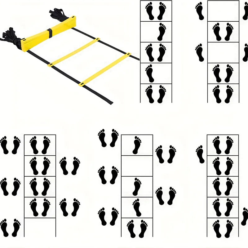 Agility Ladders Nylon Straps For Speed Training And Sports Flexibility