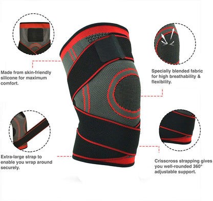 XN8 Knee Brace Support Strap Compression Sleeve Running Sport Protector Ligament