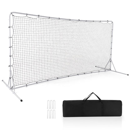Portable Soccer Rebounder Net with Carry Bag, Sturdy Metal Frame