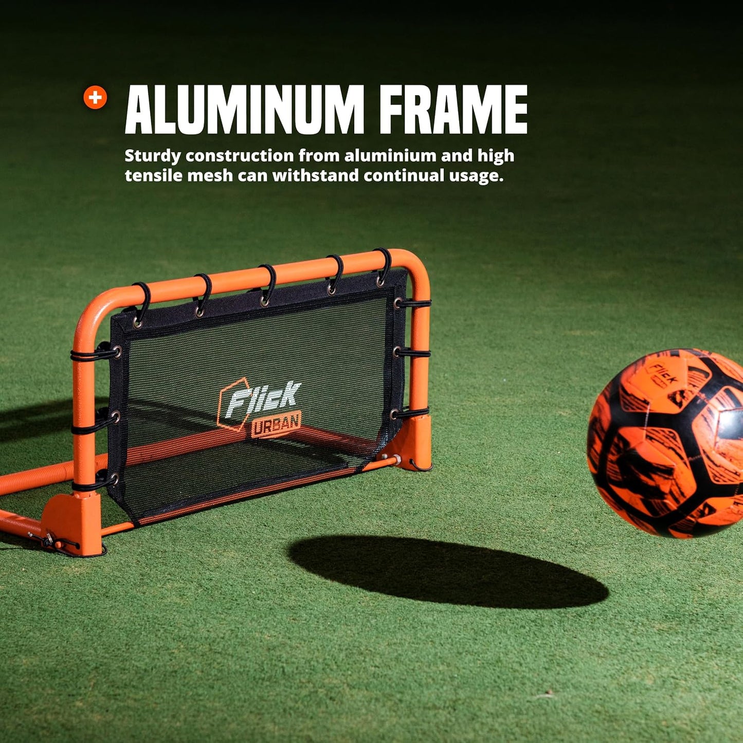 FLICK Urban Mini Wall Football Rebounder - Portable Football Rebounder Net - Soccer Training Equipment Designed to Improve Your Football Training with Multi-Sport Functionality - 66Cm X 31Cm