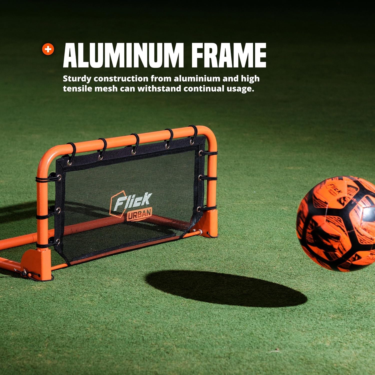 FLICK Urban Mini Wall Football Rebounder - Portable Football Rebounder Net - Soccer Training Equipment Designed to Improve Your Football Training with Multi-Sport Functionality - 66Cm X 31Cm