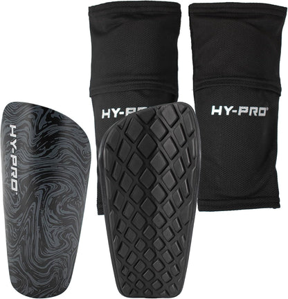 Shin Pads with Football Socks - Breathable & Secured Elastic Shin Pad Socks for Players, No-Strap Design for Secure Protection
