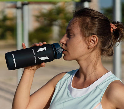 Sports Water Bottle - 350Ml & 500Ml & 750Ml & 1000Ml - Non-Toxic BPA Free & Eco-Friendly Tritan Co-Polyester Plastic - for Running, Gym, Yoga, Outdoors and Camping