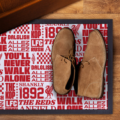 Liverpool - Word Montage - Door Mat - 60cm x 40cm