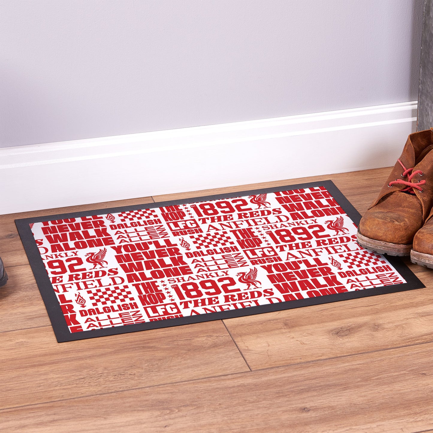 Liverpool - Word Montage - Door Mat - 60cm x 40cm