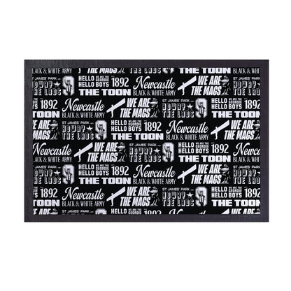 Newcastle - Word Montage - Door Mat - 60cm x 40cm