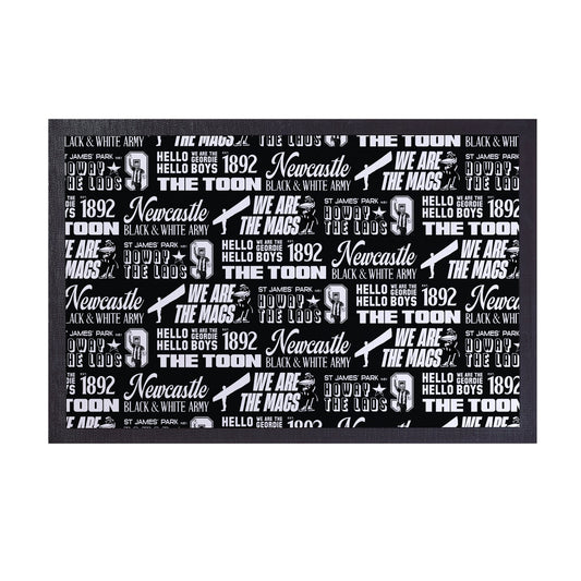 Newcastle - Word Montage - Door Mat - 60cm x 40cm
