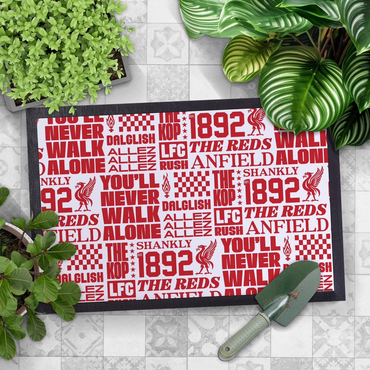 Liverpool - Word Montage - Door Mat - 60cm x 40cm