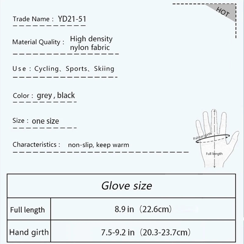 Football Gloves Waterproof Thermal Grip Outfield Cycling Player Bicycle Field Bike Sports Sports Outdoor Guantes Moto