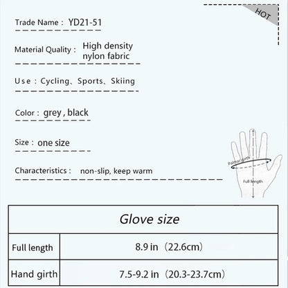 Football Gloves Waterproof Thermal Grip Outfield Cycling Player Bicycle Field Bike Sports Sports Outdoor Guantes Moto