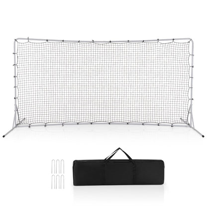 Portable Soccer Rebounder Net with Carry Bag, Sturdy Metal Frame
