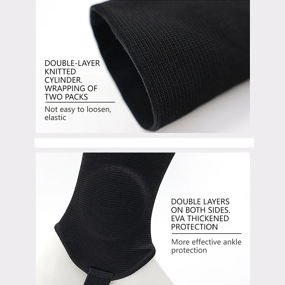 1Pair EVA Sports Ankle Guards Ankle Brace Anticollision Shield Protector Dual Sided Pads Soccer Football Volleyball